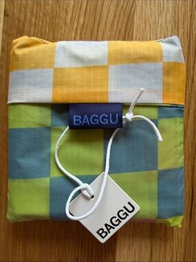 Big BAGGU madras reusable bag NWT